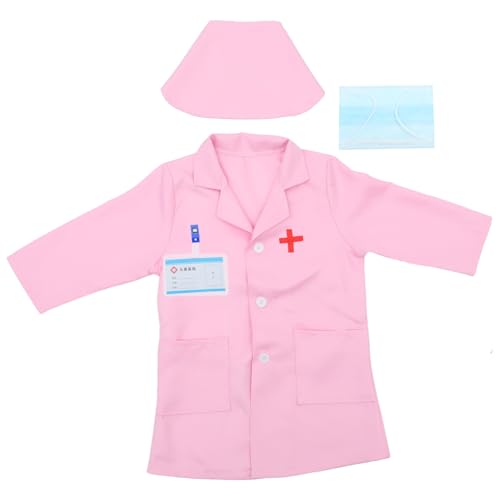 Kisangel 1Satz Kostümset Für Kinderarzt Rollenspielset Mit Kittel Hut Und Maske Für Cosplay Mottopartys Und Halloween Für Jungen Kisangel 1Satz Kostümset Für Kinderarzt Rollenspielset Mit Kittel Hut Und Maske Für Cosplay Mottopartys Und Halloween Für Jungen von Kisangel