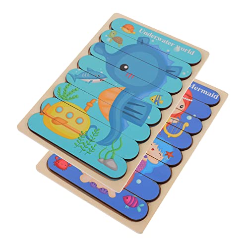 Kisangel 1Satz Kreatives Holzspielzeug für Kleinkinder Doppelseitiges Puzzle für Frühe Bildung Fördert Logisches und Kreativität Sicheres Material für Eltern Spiele Ab Kisangel 1Satz Kreatives Holzspielzeug für Kleinkinder Doppelseitiges Puzzle für Frühe Bildung Fördert Logisches und Kreativität Sicheres Material für Eltern Spiele Ab von Kisangel