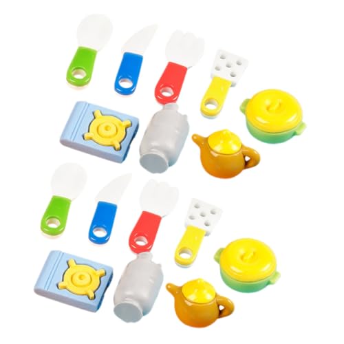 Kisangel Realistische Simulation Küchengeschirr Spielzeug 8 Stück Mini Kochutensilien Für Jungen Und Mädchen Puppenhaus Kisangel Realistische Simulation Küchengeschirr Spielzeug 8 Stück Mini Kochutensilien Für Jungen Und Mädchen Puppenhaus von Kisangel