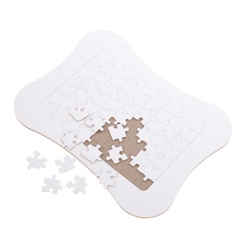 Kisangel 1Satz Leeres Puzzle Für DIY Sublimation Thermotransfer Rohling Puzzle Teile Für Kreative Bastelprojekte Sicheres Und Langlebiges Papiermaterial Zum Personalisieren von Kisangel