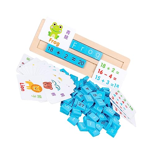Kisangel 1Satz Lernspielzeug Digitale Und Buchstabenbausteine Aus Fördert Sprache Und Mathematik Für Kreatives Lernen von Kisangel