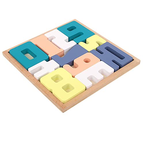 Kisangel 1Satz Lernspielzeug Multifunktionales Holzspielzeug Für Kognitive Entwicklung Farbenpuzzle Für Vorschulkinder Mathematik von Kisangel