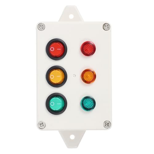 Kisangel 1Satz Lichtschalter Montessori Busy Board Mit Farblicht DIY Für Kleinkinder Lernspielzeug Für Motorische Fähigkeiten Ohne Batterien von Kisangel