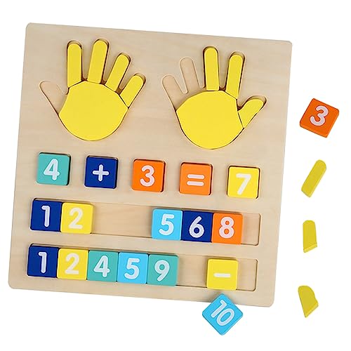 Kisangel 1Satz Mathematikspielzeug Für Frühe Bildung Lernspielzeug Mit Handzählspiel Für Fördert Und Arithmetische Fähigkeiten Sicher Und Langlebig von Kisangel
