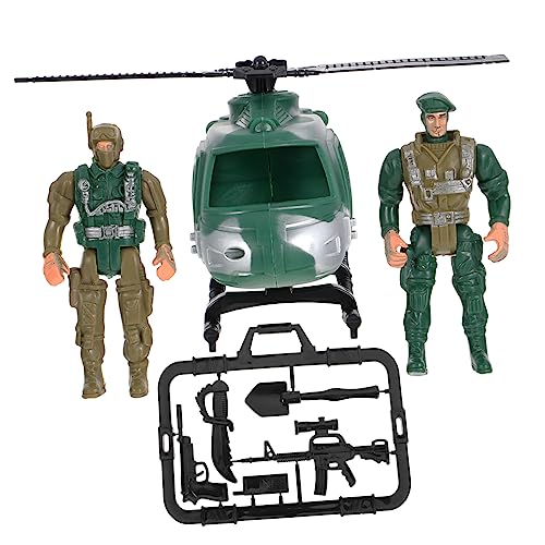 Kisangel 1Satz Militärhubschrauber Soldaten Spielzeugset Für Realistischen Figuren Und Zubehör Für Kreative Militärspiele Für Jungen Jahren Kisangel 1Satz Militärhubschrauber Soldaten Spielzeugset Für Realistischen Figuren Und Zubehör Für Kreative Militärspiele Für Jungen Jahren von Kisangel