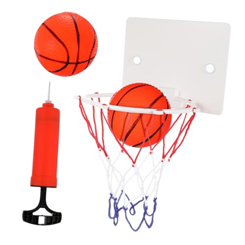 Kisangel 1Satz Mini Basketball Spielzeugset für Wandmontierter Basketballkorb mit Bällen und Luftpumpe Indoor für Spaß und Bewegung Zuhause für Kleine Basketballfans von Kisangel