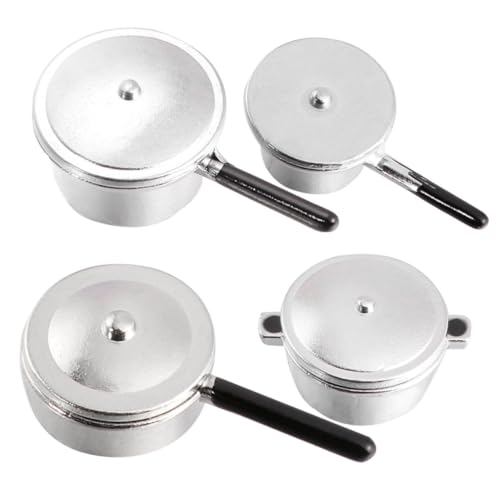 Kisangel 1Satz Mini Kochgerät Aus Metall Teiliges Für Zubehör Für Spielküche Fördert Kreativität Und Rollenspiel Silberne Farbgestaltung Kisangel 1Satz Mini Kochgerät Aus Metall Teiliges Für Zubehör Für Spielküche Fördert Kreativität Und Rollenspiel Silberne Farbgestaltung von Kisangel