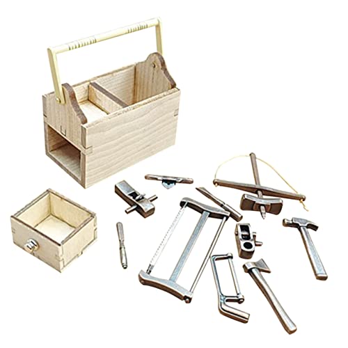 Kisangel 1Satz Mini Werkzeugschrank Für Puppenhaus Teiliges Dekoratives Zubehör Für Miniaturwelten Für Kreative Gestaltung Von Wohnzimmer Esszimmer Und Schlafzimmer von Kisangel