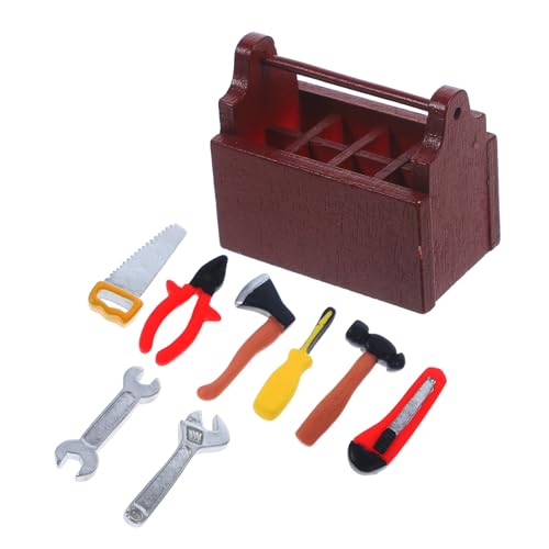 Kisangel 1Satz Mini Werkzeugset mit Werkzeugkasten für Puppenhaus Dekoration aus Hochwertigen Resin Werkzeugen für Miniaturspielzeug und Puppenhaus Accessoires Perfektes Kisangel 1Satz Mini Werkzeugset mit Werkzeugkasten für Puppenhaus Dekoration aus Hochwertigen Resin Werkzeugen für Miniaturspielzeug und Puppenhaus Accessoires Perfektes von Kisangel
