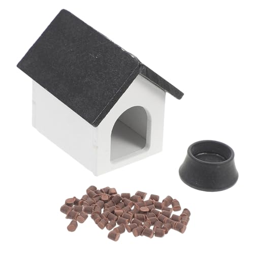 Kisangel 1Satz Miniatur Zwinger Modell Spielzeugset Puppenhaus Welpenhaus Holzspielzeug für Haus Dekoration Futter und Hundebowl für Puppenhaus Szenen Kisangel 1Satz Miniatur Zwinger Modell Spielzeugset Puppenhaus Welpenhaus Holzspielzeug für Haus Dekoration Futter und Hundebowl für Puppenhaus Szenen von Kisangel