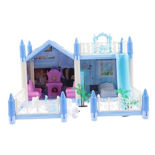 Kisangel 1Satz Miniaturhaus Kit DIY Puzzle Villa Für Terrasse Weihnachts Und Geburtstagsgeschenk Kreatives Für Jährige Lernspielzeug von Kisangel