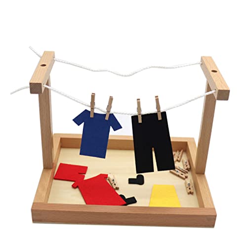 Kisangel 1Satz Montessori Holzspielzeug Für Lernspielzeug Selbstpflegefähigkeiten Hängendes Für Jungen Und Perfektes Für Geburtstage Und Feste von Kisangel