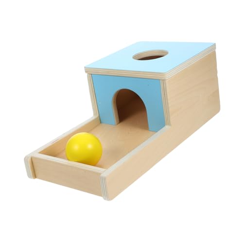 Kisangel 1Satz Montessori Holzspielzeug Für Objektpermanenzbox Hand Augen Koordination Motorikspielzeug Für Kleinkinder Lernspielzeug Für Jungen von Kisangel