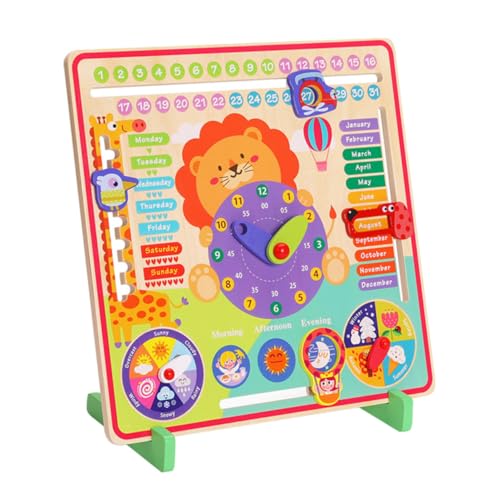 Kisangel 1Satz Multifunktionales Kinderuhr Kognitive Lernuhr Für Jungen Und Zur des Zeitverständnisses Jahreszeiten Zufälliger Farbe Erhältlich von Kisangel