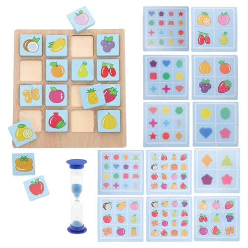 Kisangel 1Satz Pädagogisches für Memory Puzzle Gedächtnis und Lernfähigkeiten Interaktives Brettspiel für Eltern Junge Mädchen Interaktion für Jahre und Älter von Kisangel