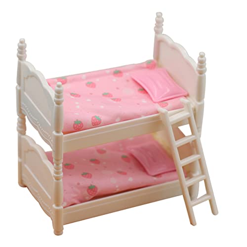 Kisangel 1Satz Puppenhaus Etagenbett Puppenbett für Mini House für Kreative Rollenspiele und Puppenhaus Zubehör aus Langlebigem Kisangel 1Satz Puppenhaus Etagenbett Puppenbett für Mini House für Kreative Rollenspiele und Puppenhaus Zubehör aus Langlebigem von Kisangel