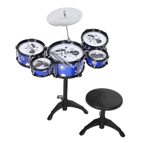 Kisangel 1Satz Schlagzeug Set Mini Schlagzeug für Fördert Rhythmusentwicklung Langlebiges Kunststoffspielzeug mit Hocker TLG Set Sicheres Design für Kleinkinder Vielseitige Soundeffekte Kisangel 1Satz Schlagzeug Set Mini Schlagzeug für Fördert Rhythmusentwicklung Langlebiges Kunststoffspielzeug mit Hocker TLG Set Sicheres Design für Kleinkinder Vielseitige Soundeffekte von Kisangel