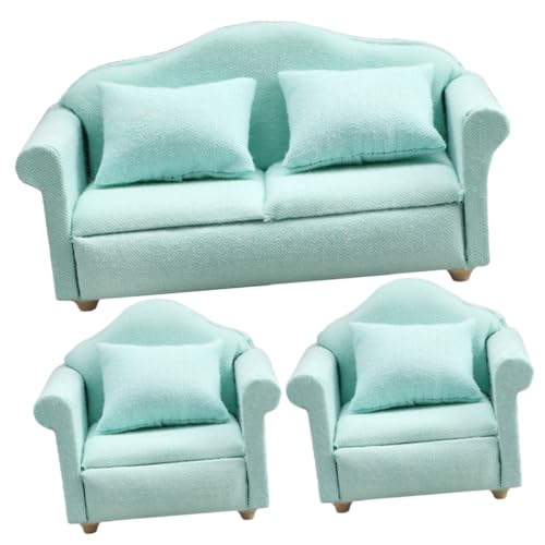 Kisangel 1Satz Sofaset für Puppenhaus Teiliges Tiefgrünem Dekoratives Sofa und Sessel für Puppenmöbel für Kreative Gestaltung und Fotorequisiten Kisangel 1Satz Sofaset für Puppenhaus Teiliges Tiefgrünem Dekoratives Sofa und Sessel für Puppenmöbel für Kreative Gestaltung und Fotorequisiten von Kisangel