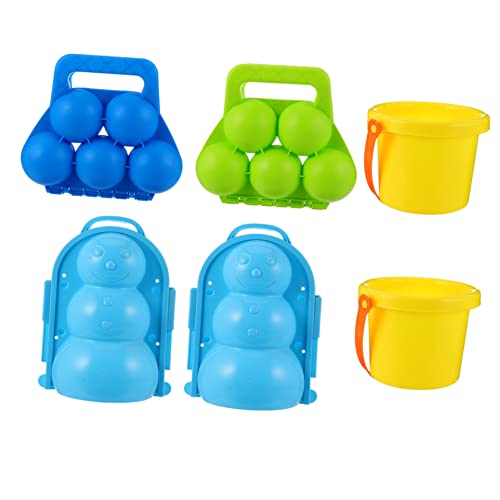 Kisangel 1Satz Spielset Für Teiliges Mit Schneemannform Schneeballmachern Und Eimern Zufälligen Farben Outdoor Spaß Im Winter Kisangel 1Satz Spielset Für Teiliges Mit Schneemannform Schneeballmachern Und Eimern Zufälligen Farben Outdoor Spaß Im Winter von Kisangel