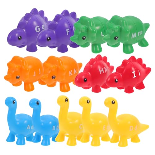 Kisangel 1Satz Teiliges Dinosaurier Alphabet Matching Für Kleinkinder Montessori Lernspielzeug Mit Dinosaurier Und Aufbewahrungstasche Fördert Frühe Kognitive Fähigkeiten von Kisangel