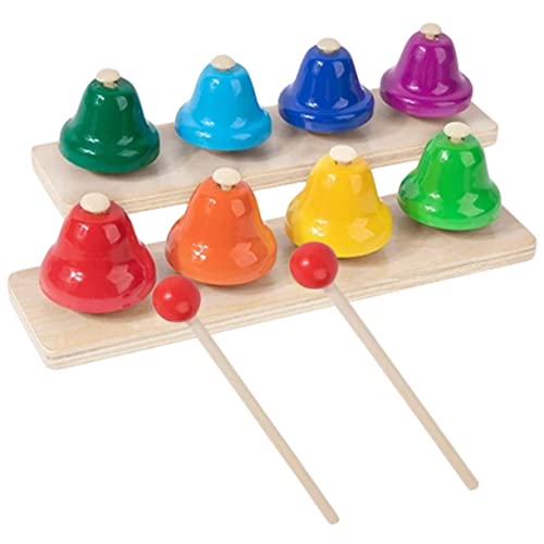 Kisangel 1Satz Teiliges Handglocken Musikinstrumente Für Schreibtisch Percussion Für Frühkindliche Bildung Und Musikaktivitäten Für Jungen von Kisangel