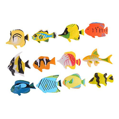 Kisangel 1Satz Teiliges Set Realistischer Fischmodelle Lebensechte Spielzeuge Für Dekoration Für Spaß Im Wasser Für Kreative Rollenspiele von Kisangel