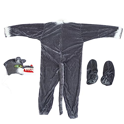 Kisangel 1Satz Tierkostüm Für Teiliges Kostüm Mit Schuhen Und Kopfbedeckung Für Weihnachtsfeiern Und Geburtstagsfeiern Für Schauspielerische Aufführungen von Kisangel