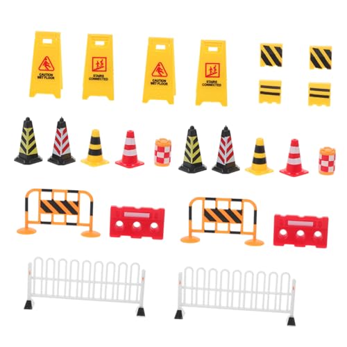 Kisangel 1Satz Verkehrsschilder Teiliges Für Verkehrssicherheit Im Unterricht Und Sandkasten Robustes Kunststoffmodell Für Kreative Lernspiele von Kisangel