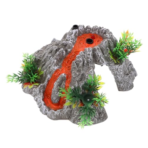 Kisangel Elektrisches Vulkanmodell für Kinder Simulation Vulkanausbruch Spielzeug mit Lichteffekten und Geräuschen Künstliches für Sandkasten und Schreibtisch von Kisangel