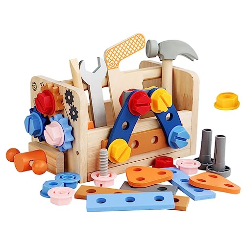 Kisangel 1Satz Werkzeugkasten Set Für Tragbares Lernspielzeug Mit Verschiedenen Werkzeugen Kreativität Für Jungen Für Rollenspiele Und Handwerkliche Kisangel 1Satz Werkzeugkasten Set Für Tragbares Lernspielzeug Mit Verschiedenen Werkzeugen Kreativität Für Jungen Für Rollenspiele Und Handwerkliche von Kisangel