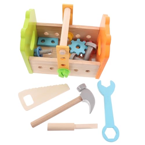 Kisangel 1Satz Werkzeugset Teiliges Lernspielzeug Für Holzspielzeug Mit Realistischen Werkzeugen Für Kreatives Und Motorische Fähigkeiten Für Jungen von Kisangel