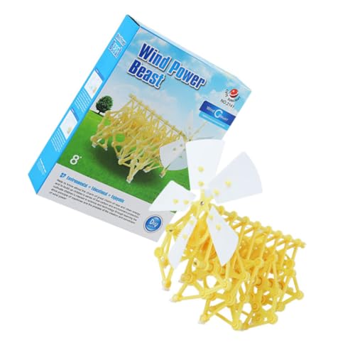 Kisangel 1Satz Windkraft Mechanisches Tier Für Kreatives Konstruktionsspielzeug Zum Zusammenbauen Lehrreiches Für Jungen Und Ab Jahren Gelb von Kisangel