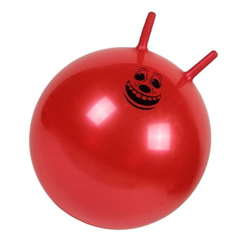 Kisangel 1Stück Aufblasbarer Hüpfball Verdickter Fitnessball Mit Griff Für Kindergarten Fördert Gleichgewicht Und Koordination Zufällige Farben Muster von Kisangel