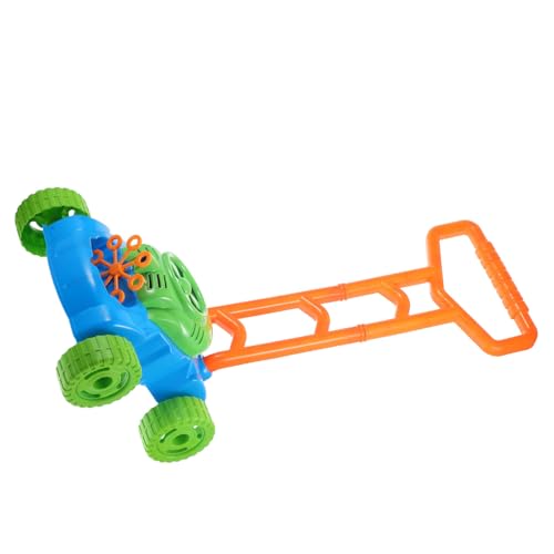 Kisangel 1Stück Automatische Blasenmaschine für Bubble Mäher Farbenfrohes Blasengebläse für Garten und Outdoor Spiele ohne Batterie Fördert Aktives und Kreative Gartenabenteuer von Kisangel