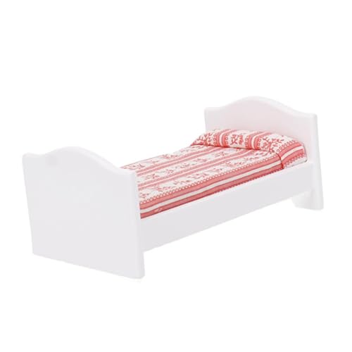 Kisangel 1Stück Bettmodell für Puppenhäuser Kreatives Zubehör für Mini Home Dekoration und Kinderzimmer Detailgetreu mit Steppdecke für Sammler und Spielzeugliebhaber Kisangel 1Stück Bettmodell für Puppenhäuser Kreatives Zubehör für Mini Home Dekoration und Kinderzimmer Detailgetreu mit Steppdecke für Sammler und Spielzeugliebhaber von Kisangel