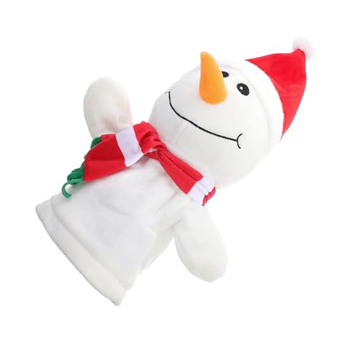 Kisangel 1Stück Entzückendes Schneemann Fingerpuppenspielzeug für Kuscheltier Handpuppe aus Eltern Interaktionen Kreative Geschichtenerzählungen von Kisangel