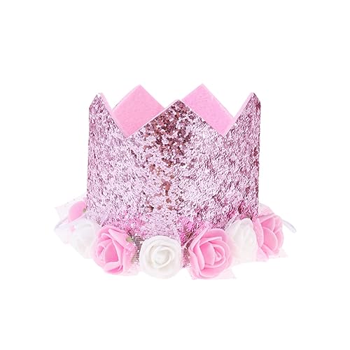 Kisangel 1Stück Geburtstagskrone mit Glitzer Prinz Design Einstellbarer Kronenhut für Jungen und Party Deko für Unvergessliche Feiern von Kisangel