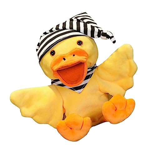 Kisangel 1Stück Handpuppen Für Lustige Stoffpuppe Zum Geschichtenerzählen Tierhandpuppe Für Kreative Interaktion Und Eltern Junge Mädchen Gelb von Kisangel
