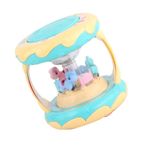 Kisangel 1Stück Karussell Handtrommel mit Licht und Musik Lustiges Babyspielzeug für Frühe Bildung ohne Batterie Cartoon Design für Fördert Kreativität Kisangel 1Stück Karussell Handtrommel mit Licht und Musik Lustiges Babyspielzeug für Frühe Bildung ohne Batterie Cartoon Design für Fördert Kreativität von Kisangel