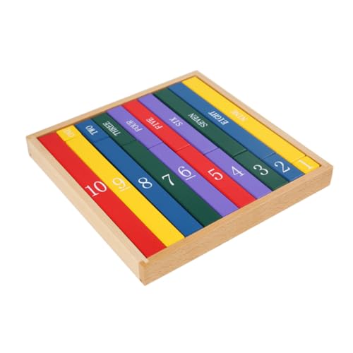 Kisangel 1Stück Mathematische Lernspielzeuge für Montessori Bauklötze Kognitiven Fähigkeiten Pädagogisches für Vorschulkinder Unterstützt Verständnis von Kisangel