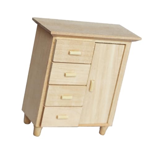 Kisangel 1Stück Mini Möbel Schrank Modell Für Puppenhaus DIY Sideboard Kreative Dekoration Für Langlebig Und Sicher Für Modellbau Und von Kisangel
