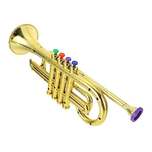Kisangel 1Stück Simulationstrumpet Modell Musikspielzeug Für Aufführungen Und Kinderspielzeug Instrumentenmodell von Kisangel
