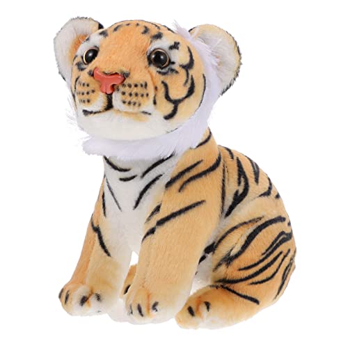 Kisangel 1Stück Tiger Plüsch Tierform Dekoration Niedliches Tiger Modell für für Zuhause Partys und Sammlungen und Langlebig von Kisangel