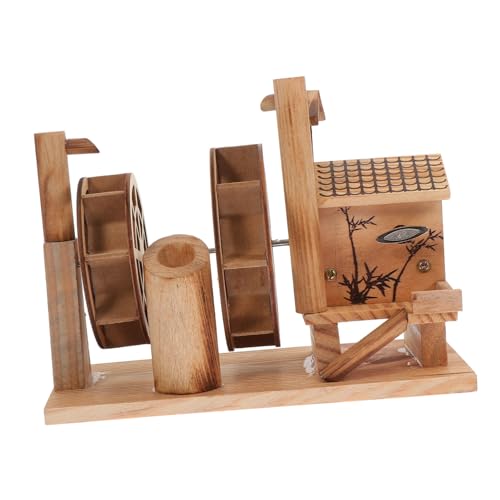 Kisangel 1Stück Vintage Musikspielzeug Handgefertigtes Wasserrad Aus Holz Dekoratives Für Pädagogisches Zur Intelligenzförderung Für Eltern Interaktion von Kisangel