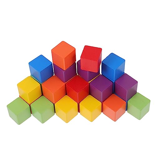 Kisangel 1Tasche Buchenholz Bausteine Für Geometrische Spielzeugblöcke Konstruktionsspielzeug Aus Hochwertigem Holz Kreative Lernhilfe Für Kleine Baumeister von Kisangel