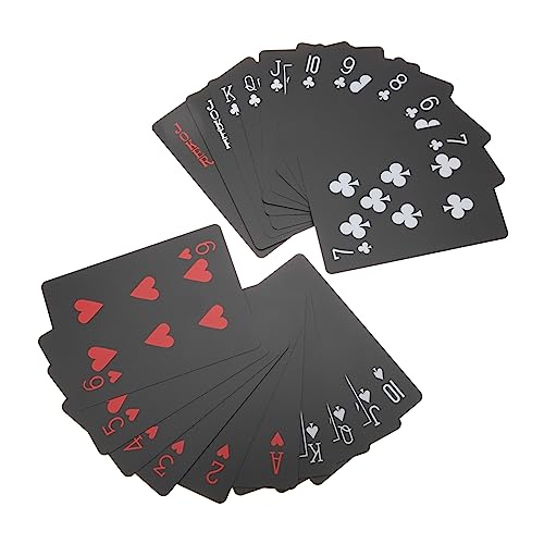 Kisangel 2 Boxen wasserdichte Spielkarten für Poker Tischspiele und Partys Robuste Langlebige Karten im Praktischen Format für Gesellige Runden und Familienabende von Kisangel