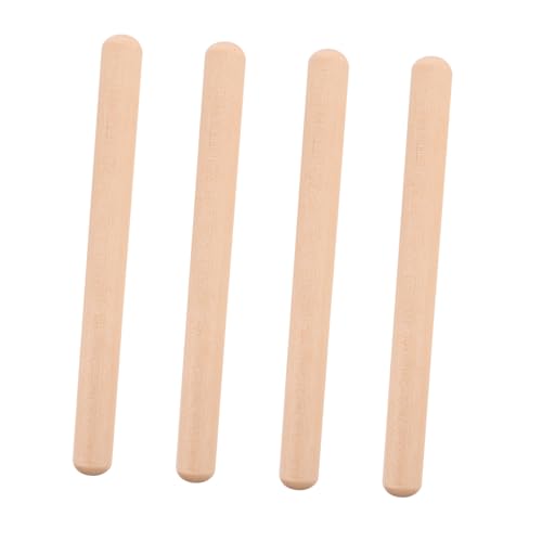 Kisangel 2 Paare Holz Rhythmus Sticks Percussion Instrumente Sicher Ungiftig Vorschule Kindergarten Musikalisches Lernspielzeug von Kisangel