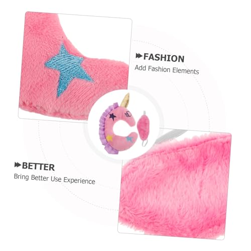 Kisangel 2 STÜCK Puppenzubehör Einhorn Nackenkissen und Augenmaske Puppen Reise für Mädchen Zubehör Kisangel 2 STÜCK Puppenzubehör Einhorn Nackenkissen und Augenmaske Puppen Reise für Mädchen Zubehör von Kisangel