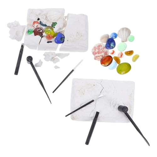 Kisangel 2 Sets Archäologisches Spielzeug Grabungssets Kinderspielzeug Archäologisches Spielzeug Steinset Für Kinder Edelstein-Ausgrabungsspielzeug Kinder-Archäologiespielzeug von Kisangel