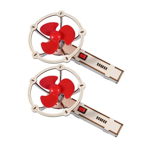 Kisangel 2 Sätze -Fan- Bausätze Lüfter für holzspielzeug Kinderhandwerk Fans Mini- elektrisches Fan-DIY- Modell zusammenbauen Metall Kisangel 2 Sätze -Fan- Bausätze Lüfter für holzspielzeug Kinderhandwerk Fans Mini- elektrisches Fan-DIY- Modell zusammenbauen Metall von Kisangel